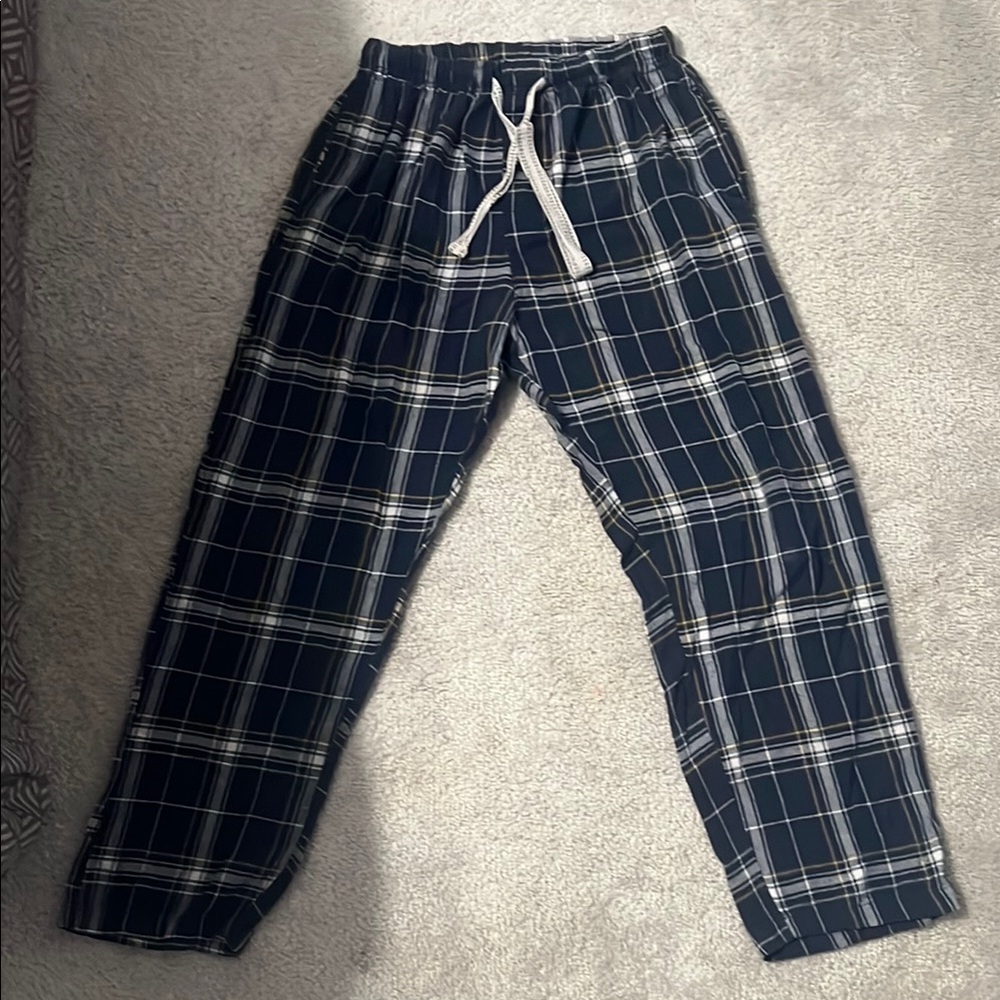 Bottoms O.U.T Sleepwear Men's Plaid Lounge Pants - Black and White